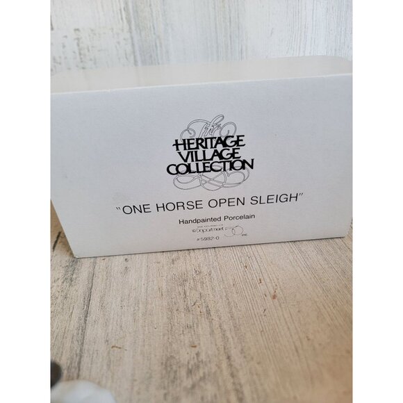 Dept 56 59820 one horse open sleigh heritage village xmas accessory - Picture 6 of 6